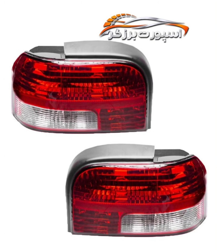 چراغ خطر عقب پراید 131 فابریک بسته 2 عددی سوکت دار